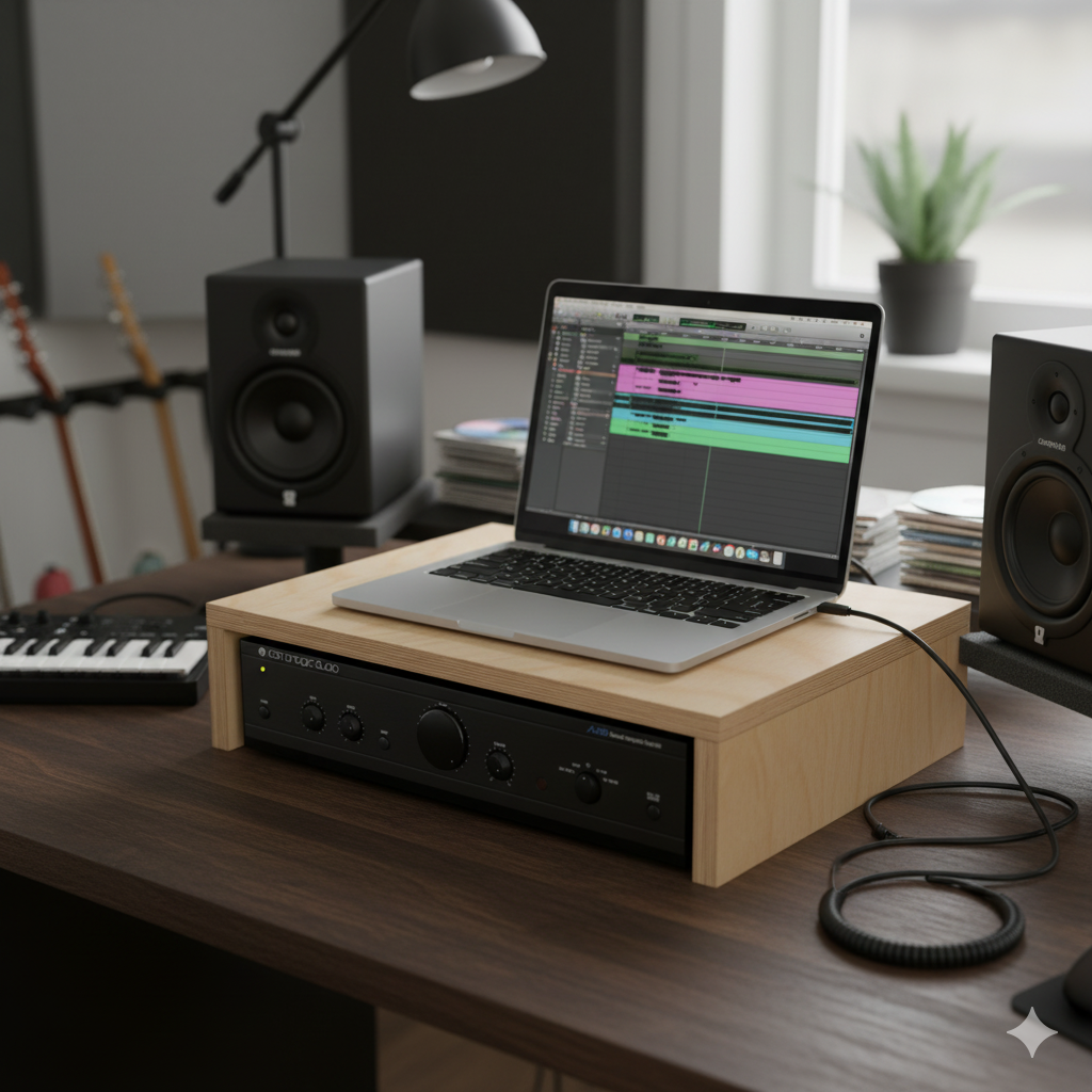 Mock up of Riser used for Laptop
