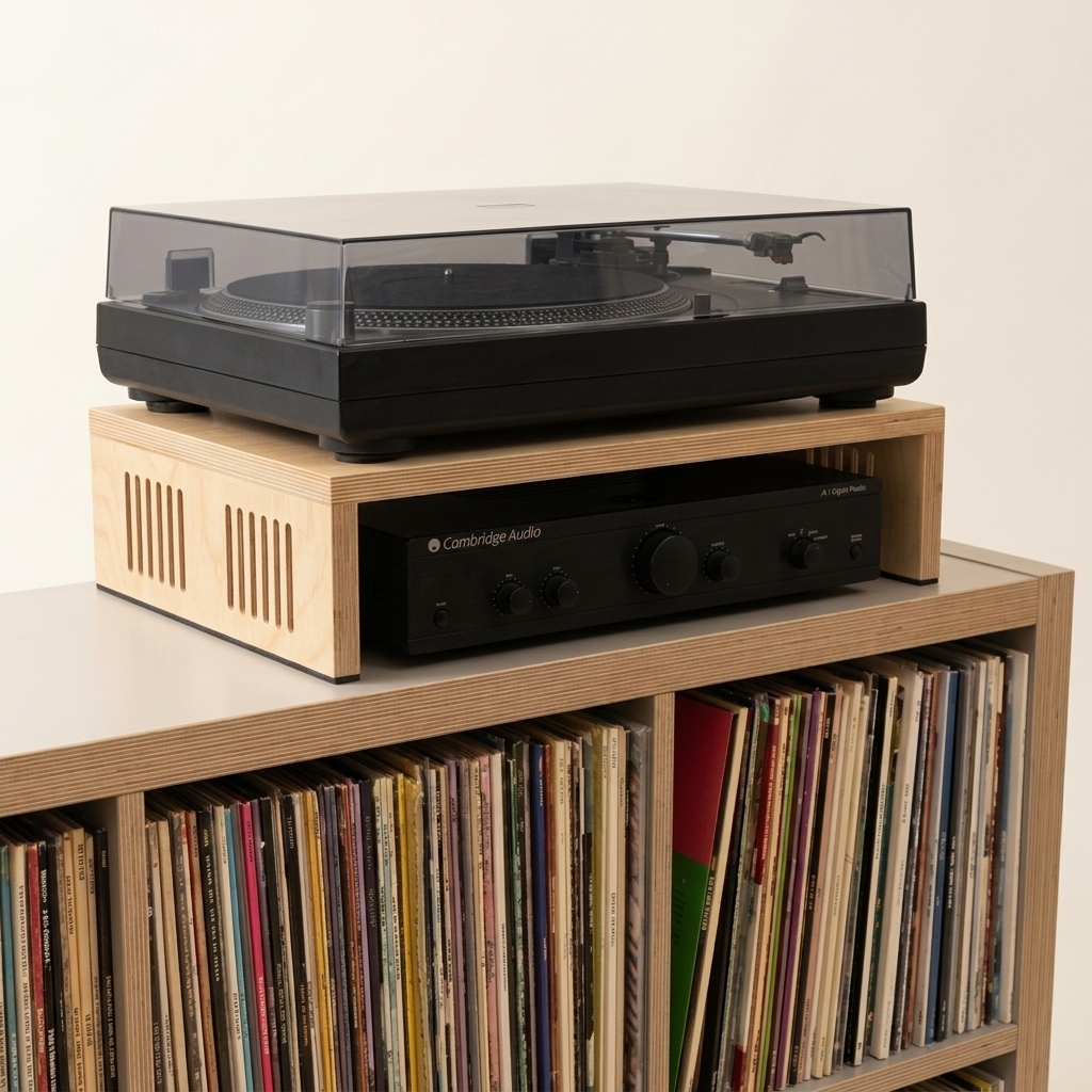 Custom Made Turntable riser with side vents